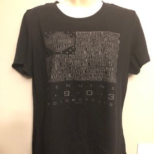 NWOT Harley Davidson Flag T-shirt